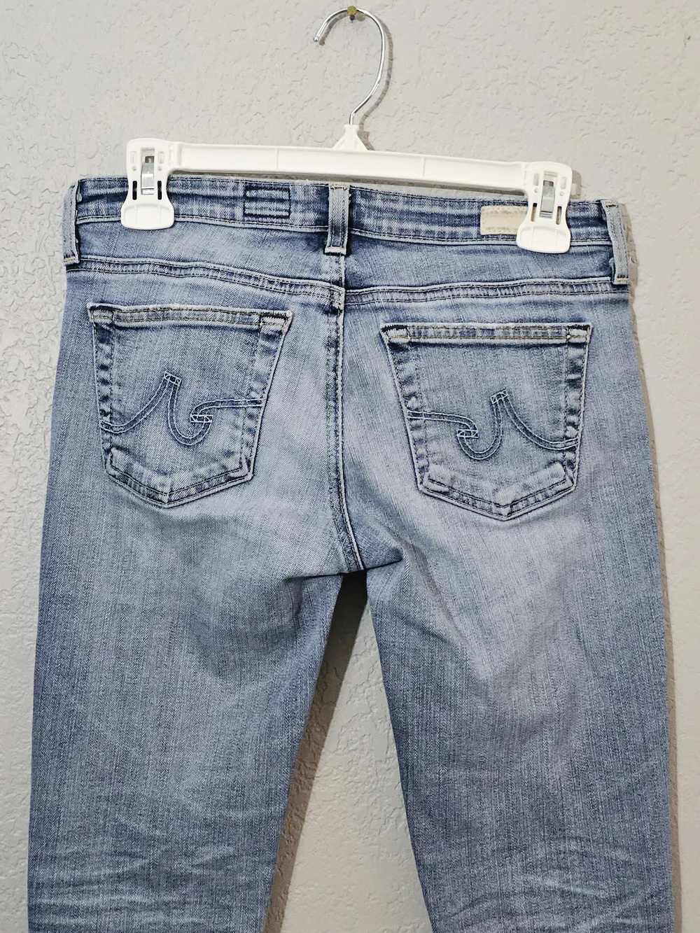 AG Adriano Goldschmied The Stilt Cigarette Leg Light Wash Jeans Womens 26R Ankle - Picture 6 of 10